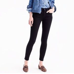 J.Crew 8” Toothpick Jean in Black (Size 29 Tall)